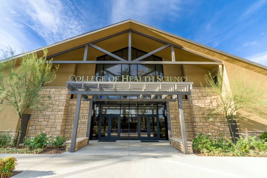 Exterior of the College of Health Science at California Baptist University