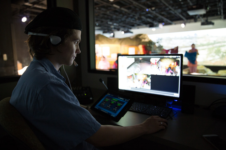 nursing student in the simulation lab