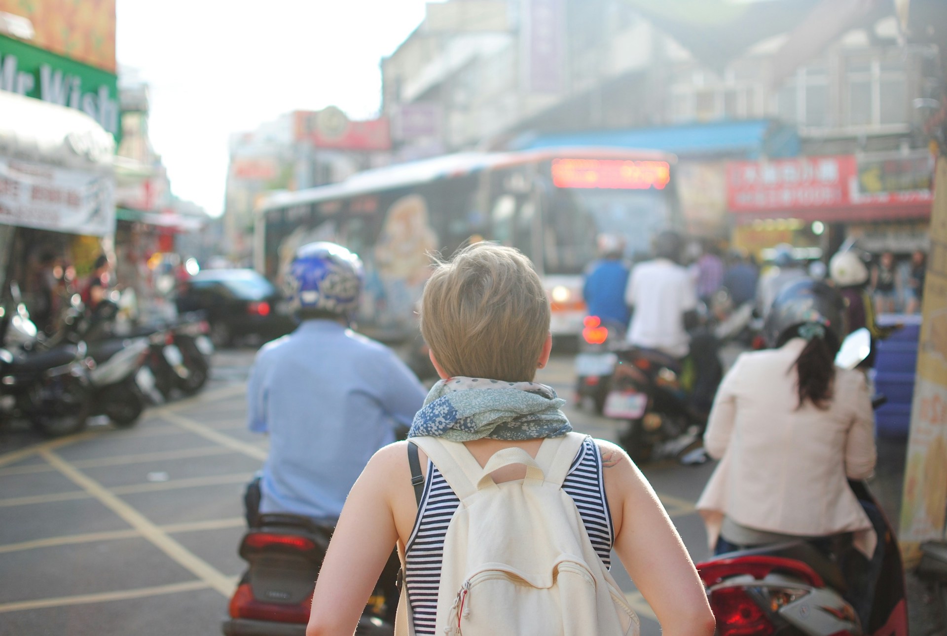 Student walking