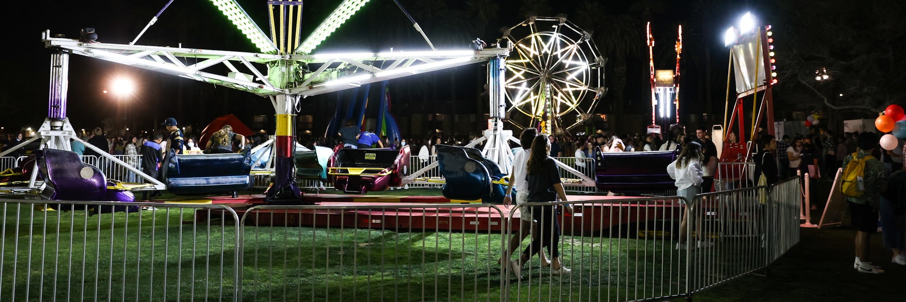 Students, alumni, and families enjoying the CBU Homecoming Carnival