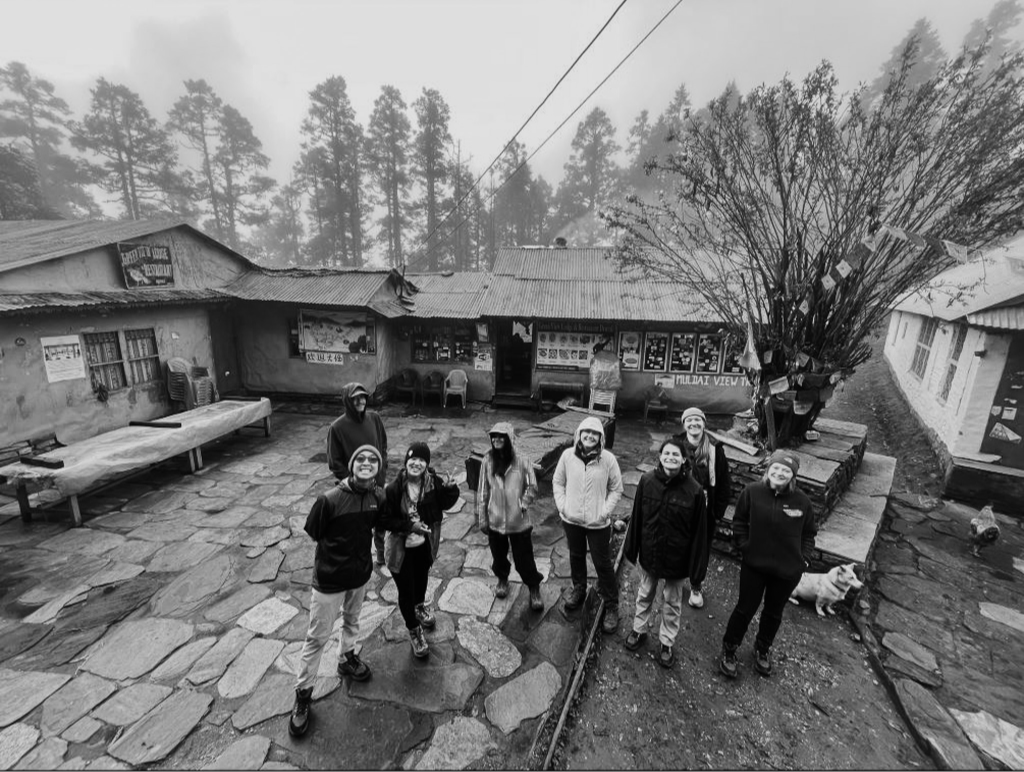 ISP people in a courtyard